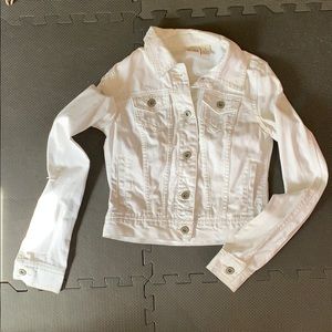 Distressed jean jacket